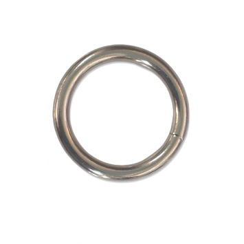 Anneau inox rond.
