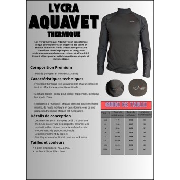 Lycra thermique AQUAVET manches longues.