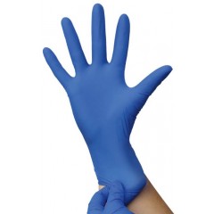 Gants nitrile (boite de 100).
