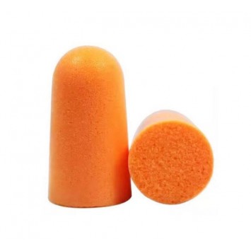 Bouchons d'oreilles de protection auditive.