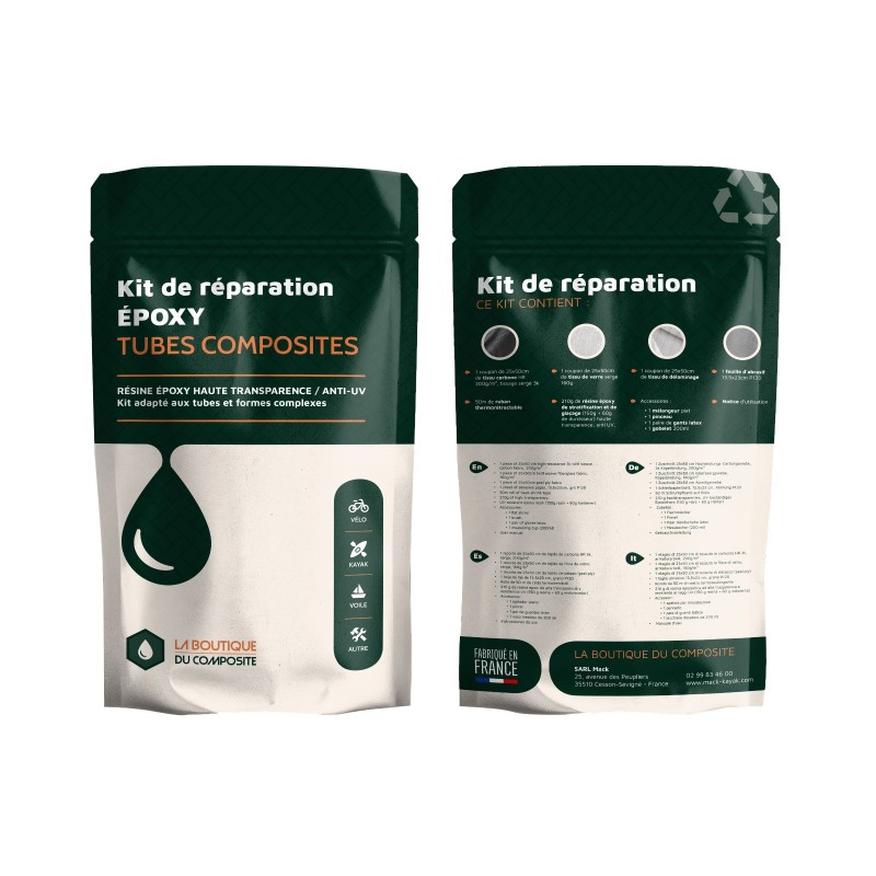 Mode d'emploi kit de réparation époxy tubes composites. Mode d'emploi kit de réparation époxy tubes composites.