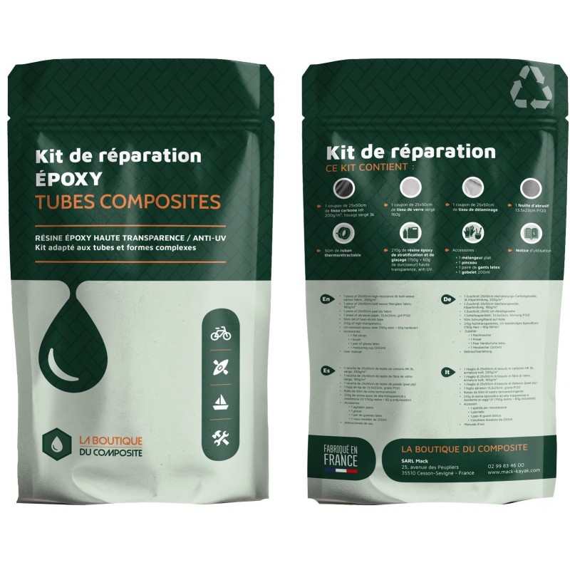 Mode d'emploi kit de réparation époxy tubes composites. Mode d'emploi kit de réparation époxy tubes composites.