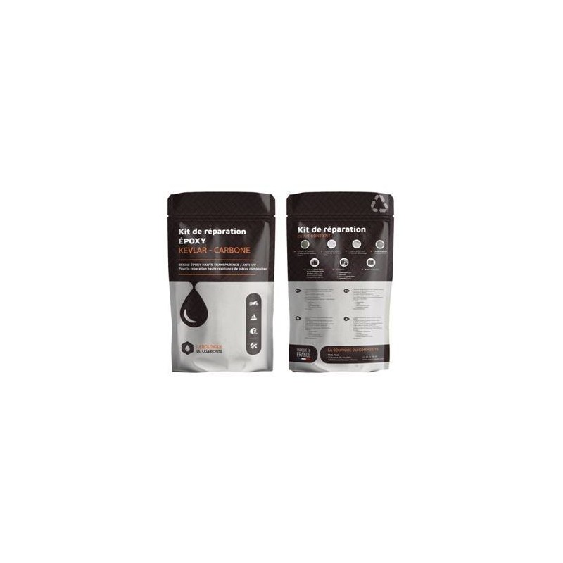 Kit de réparation époxy Kevlar-carbone.