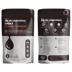 Kit de réparation époxy Kevlar-carbone.