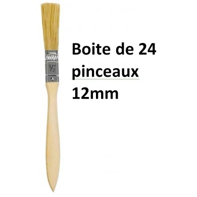 Boite de 24 pinceaux spéciaux résine 12mm.
