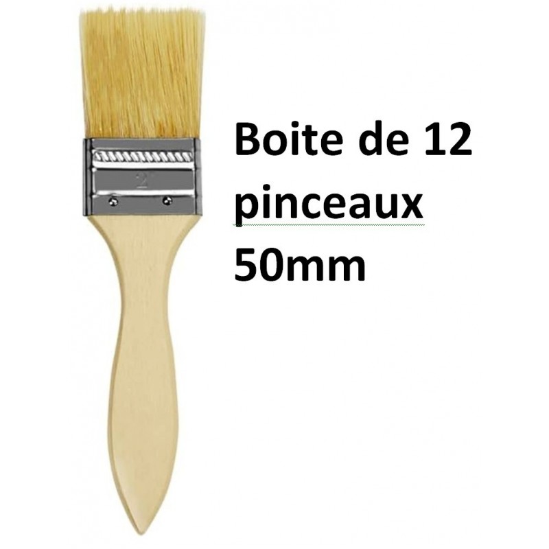 Boite de 12 pinceaux spéciaux résines 50mm.