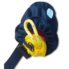 Poche amovible pour corde de sécurité.