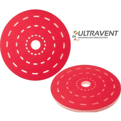 Plateau de ponceuse pour disques abrasifs auto-agrippants ULTRAVENT.
