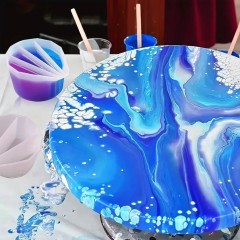 Gobelet verseur 4 compartiments pour résine époxy et acrylique | Liquid Resin Art