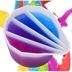 Gobelet verseur 4 compartiments pour résine époxy et acrylique | Liquid Resin Art