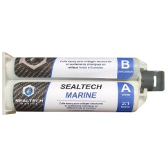 Seringue de colle époxy bi-composants pour collage sous l'eau.