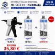 PROMO. 2 seringues de colle époxy milieux humides + pistolet applicateur.