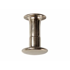 Rivet tubulaire acier inoxydable Ø4 × 10 mm.