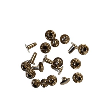 Rivets tubulaires inox Ø4 × 10 mm. Sachet de 10.