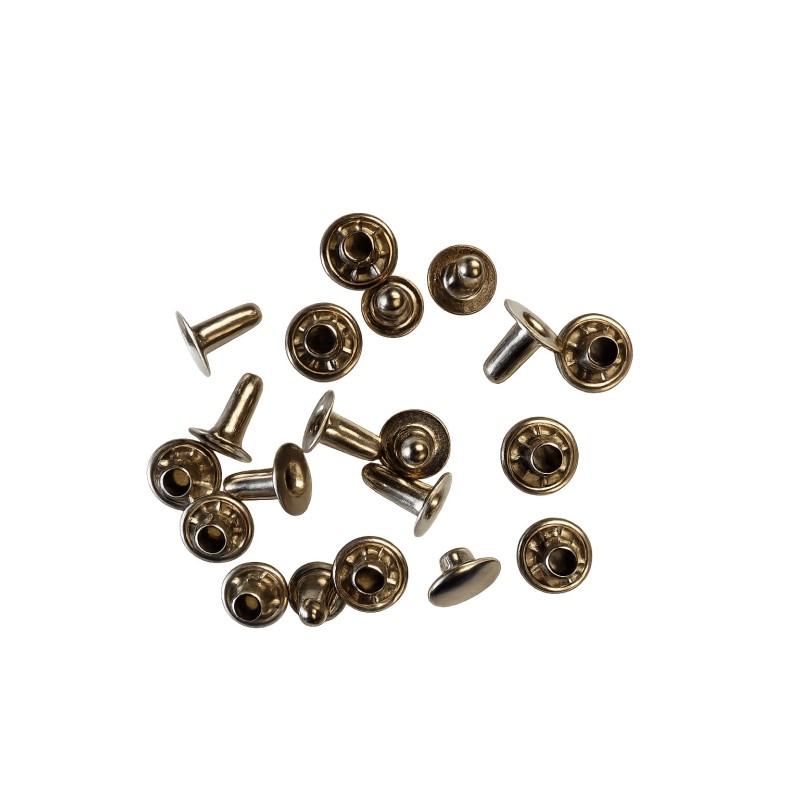 Rivets tubulaires inox Ø4 × 10 mm. Sachet de 10.