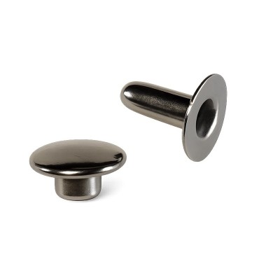 Rivets tubulaires inox Ø4 × 10 mm. Sachet de 10.