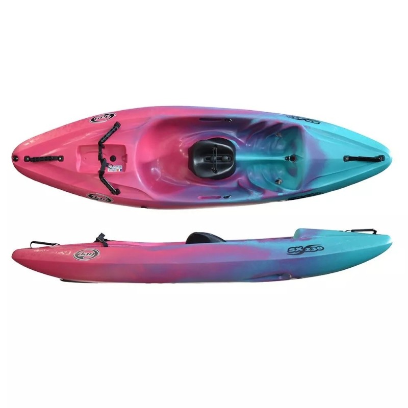 Le SX 230 est un kayak de rivière autovideur monoplace de DAG.
