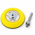 Plateau support auto-agrippant Ø75 mm pour disques abrasifs Velcro.
