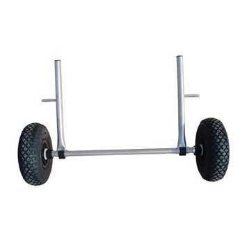 Chariot inox roues gonflables, pour autovideur