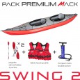 PACK GUMOTEX SWING 2 kayak gonflable biplace