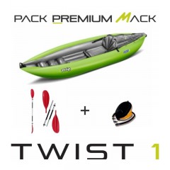 PACK GUMOTEX TWIST 1 kayak gonflable monoplace.