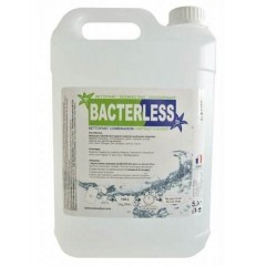 BACTERLESS, virucide-bactéricide conforme aux normes EN14476 & 1276.