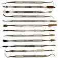 Lot de 12 ébauchoirs inox. pour le travail de la Plastiline