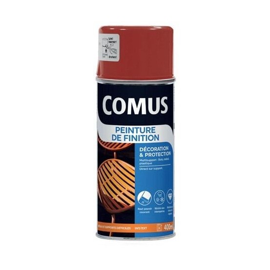 Bombe peinture carrosserie vernis de finition 400mL, deco peinture