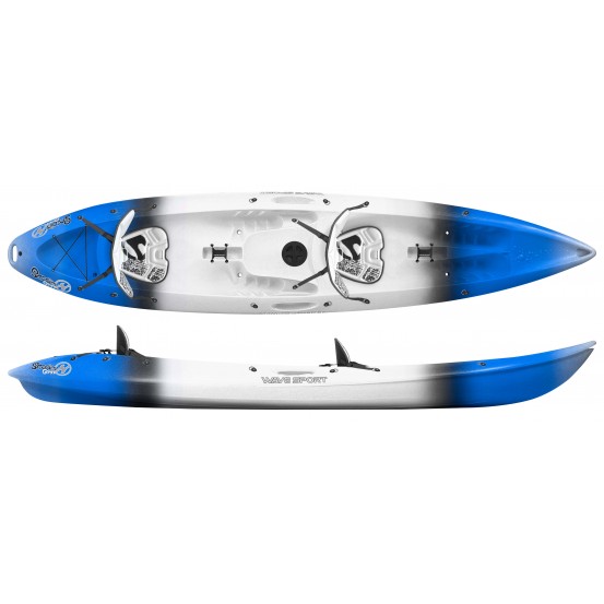 Le Gemini Perception est un kayak mer biplace autovideur de randonnée. Le Gemini Perception est un kayak mer biplace autovideur de randonnée.