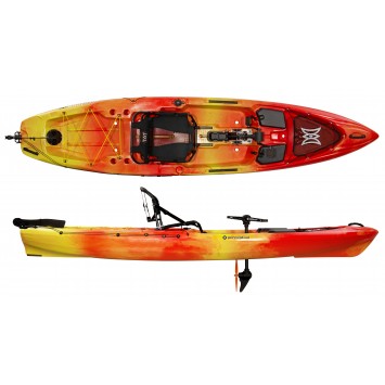 PERCEPTION PESCADOR PILOT kayak de pêche autovideur à pédales.