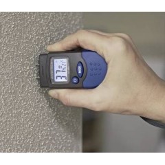 Testeur Detecteur d'Humidite - Humidimetre Affichage Digital - Temperature  ambiante Precision +/- 2% - Ampoule Led - Mur, Bois, Pl tre, Ciment, Carton