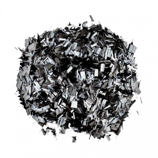 Carbone forgé, fibres de carbone coupées, 6mm. Carbone forgé, fibres de carbone coupées, 6mm.