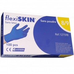 Gants nitrile (boite de 100).