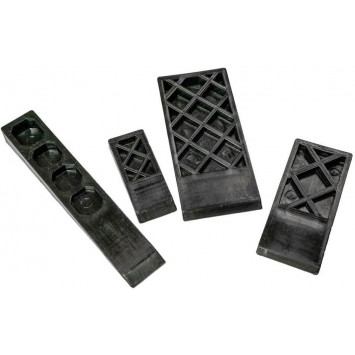 Lot de 4 cales en polypropylène pour le démoulage des pièces composites.