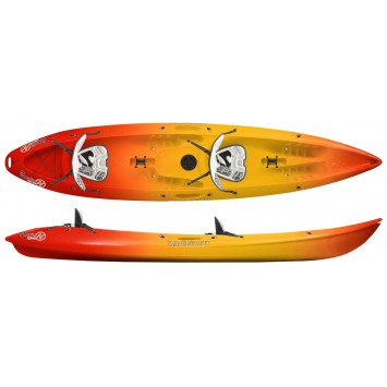 Le Gemini Perception est un kayak mer biplace autovideur de randonnée.