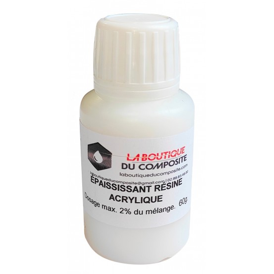 Épaississant. Agent thixotrope pour résine acrylique.