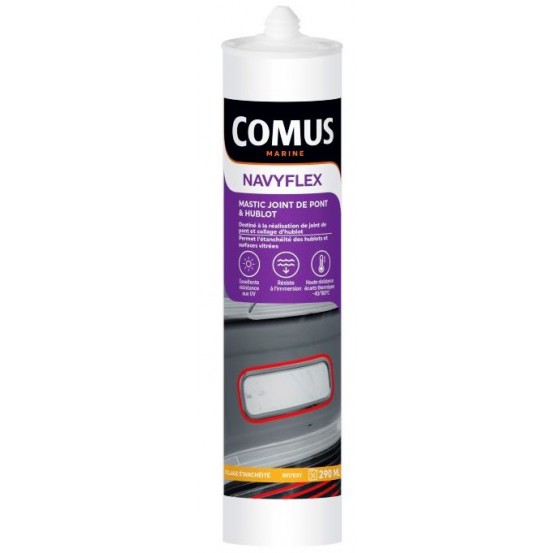 Navyflex, mastic polymère noir pour joints de ponts.