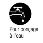 Logo abrasif à l'eau