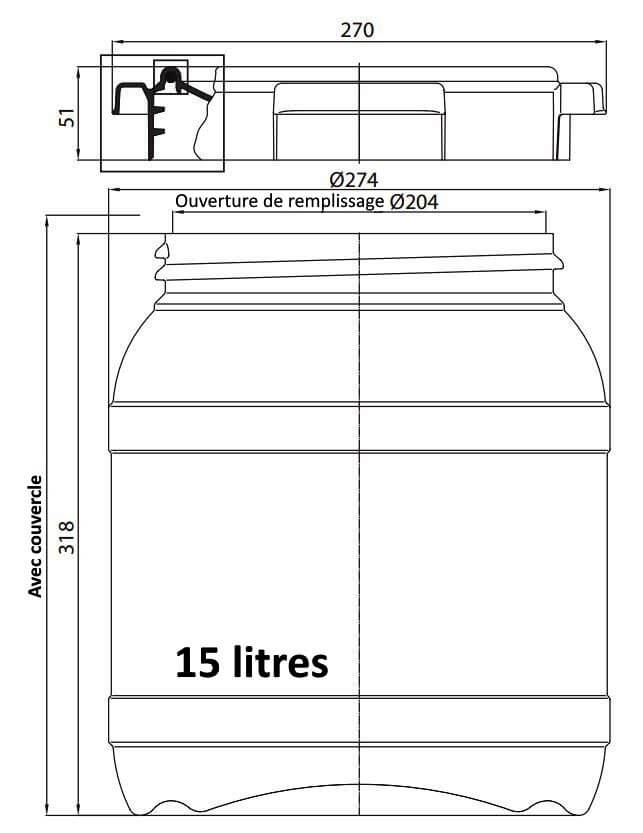 Bidon étanche CURTEC 15L #3 - Bagagerie étanche (10539253)