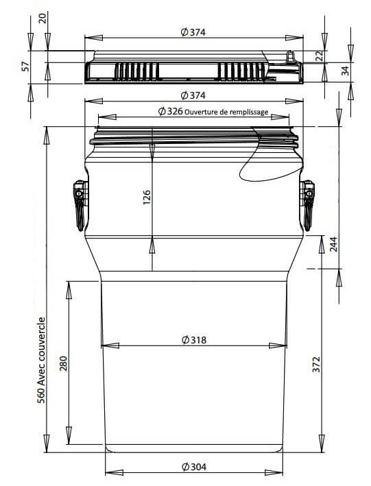 AQUADESIGN - Bidon étanche CURTEC